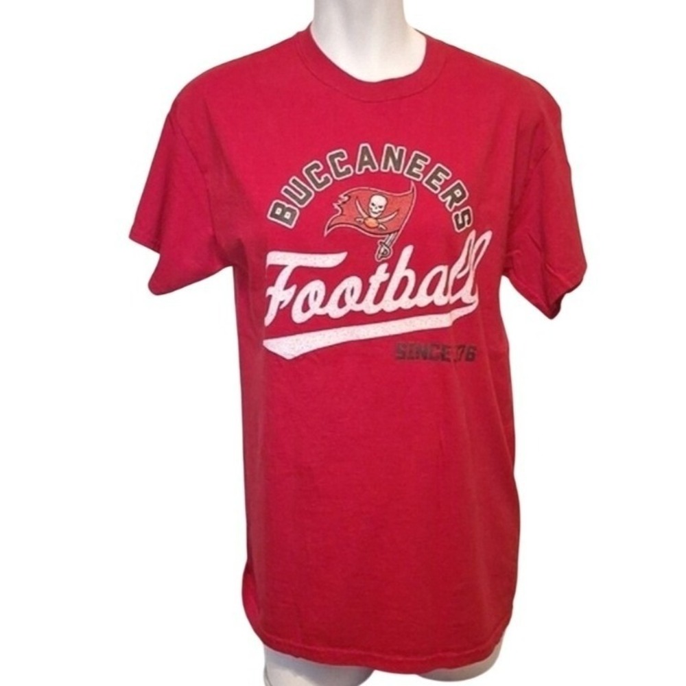 NFL Team Apparel Tampa Bay‎ Buccaneers Red Since 76 Graphic T-Shirt Mens M - Picture 2 of 7